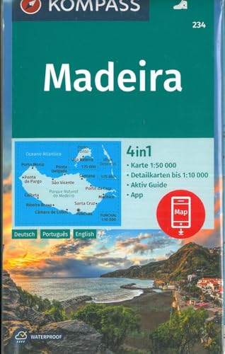 Cover of KOMPASS Wanderkarte 234: Madeira 1:50.000