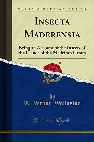 Cover of Insecta Maderensia